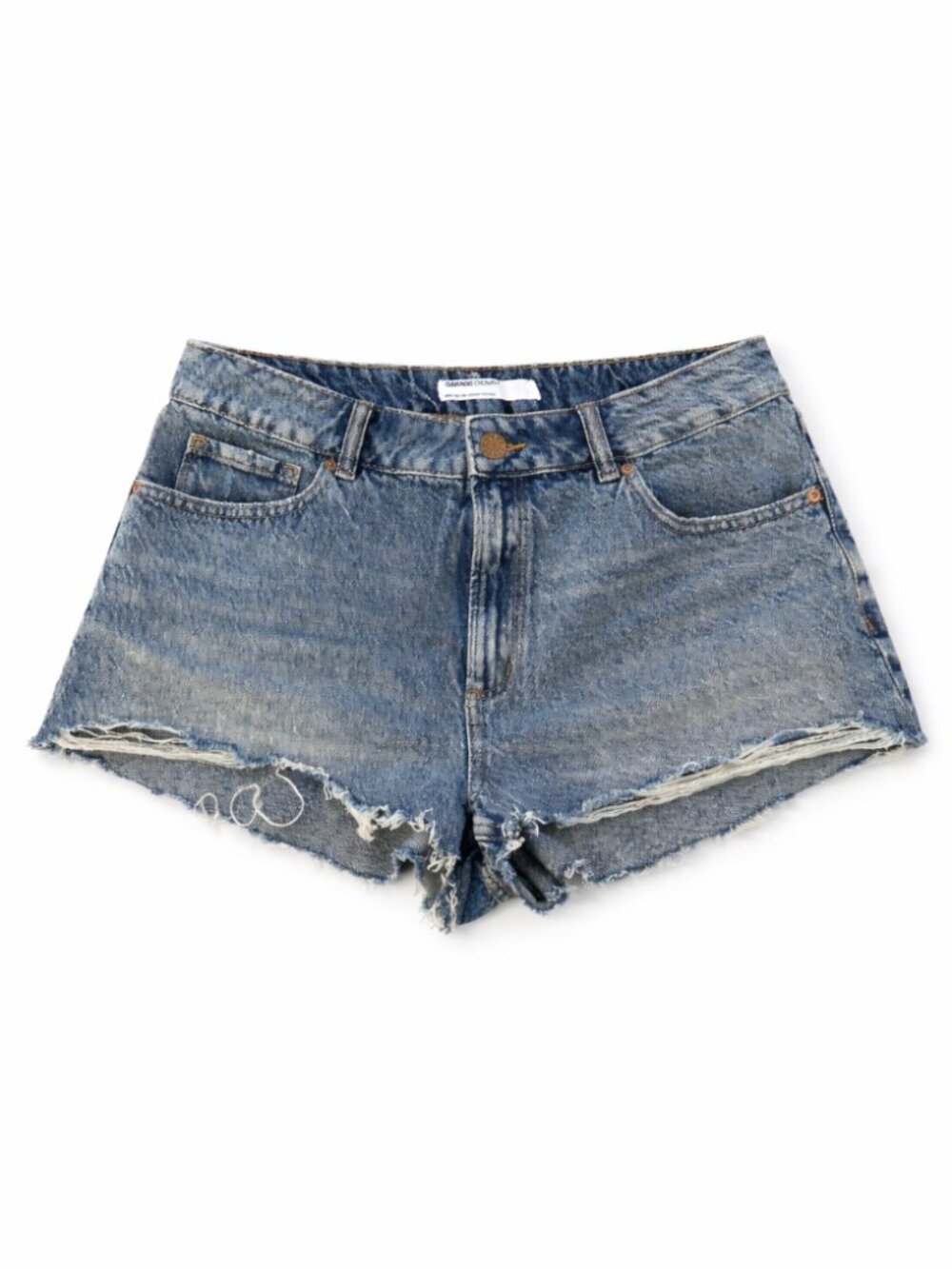 🦋 2/30 Garage Denim Festival Light Wash Distressed Denim Shorts Size 11/30